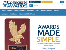 Tablet Screenshot of collegiateawards.com